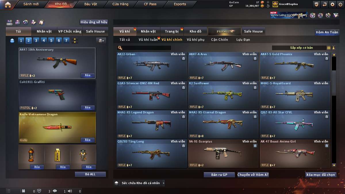shop acc cf uy tin gia re